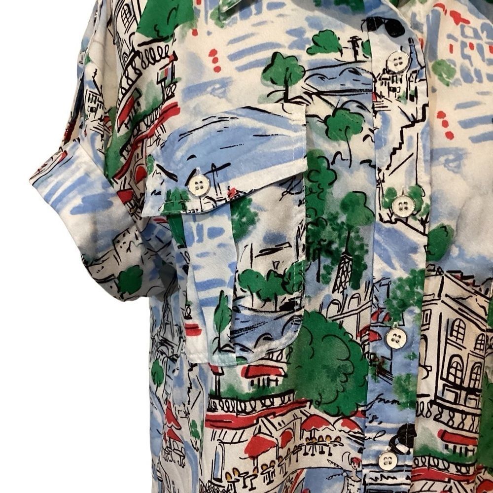 KARL LAGERFELD PARIS
Whimsical-Print Short-Sleeve Shirt M - Picture 4 of 9